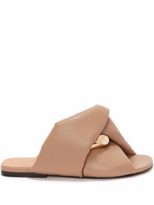 JW Anderson Chain flat sandals - Neutrals