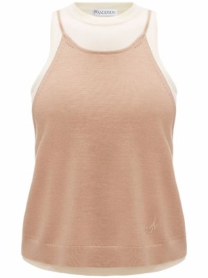 JW Anderson LAYERED TANK TOP - White