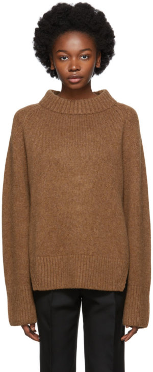 Khaite Brown Pat Sweater