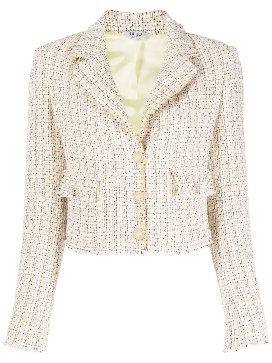 LIU JO | cropped tweed jacket | £264