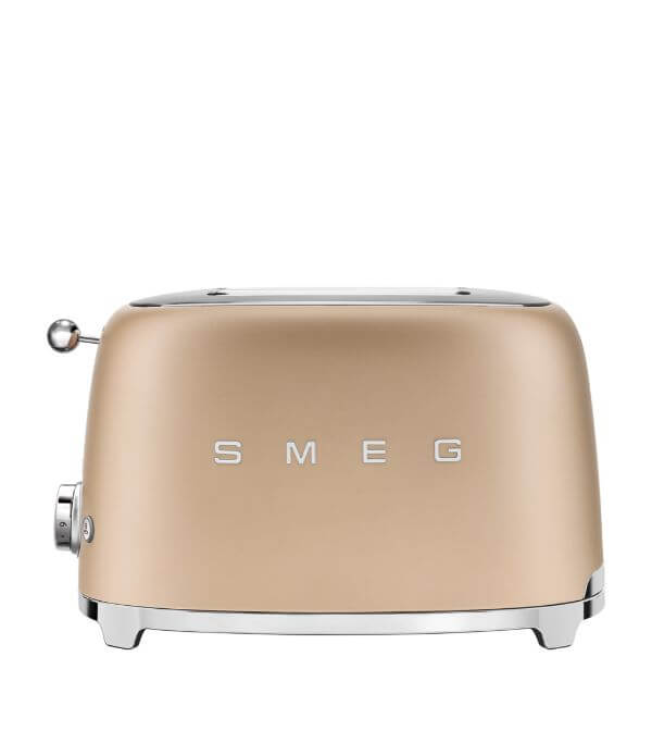 SMEG | Smeg 50S Style Matte Champagne Toaster | £189