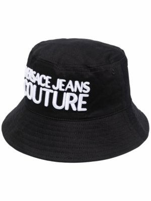 Versace Jeans Couture logo-embroidered bucket hat - Black