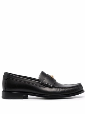 Versace La Medusa leather loafers - Black