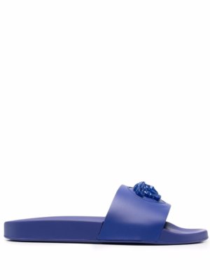 Versace La Medusa open-toe slides - Blue