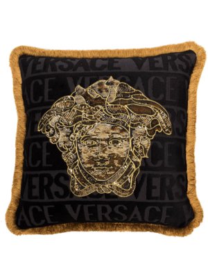 Versace Medusa sequined cushion - Z4557 BLACK GOLD