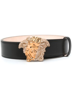 Versace Palazzo Dia crystal belt - Black