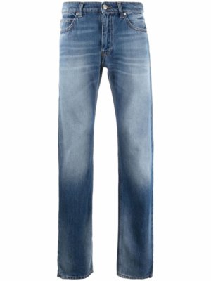 Versace faded-effect straight-leg jeans - Blue