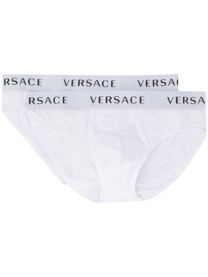 Versace logo band boxers set - White