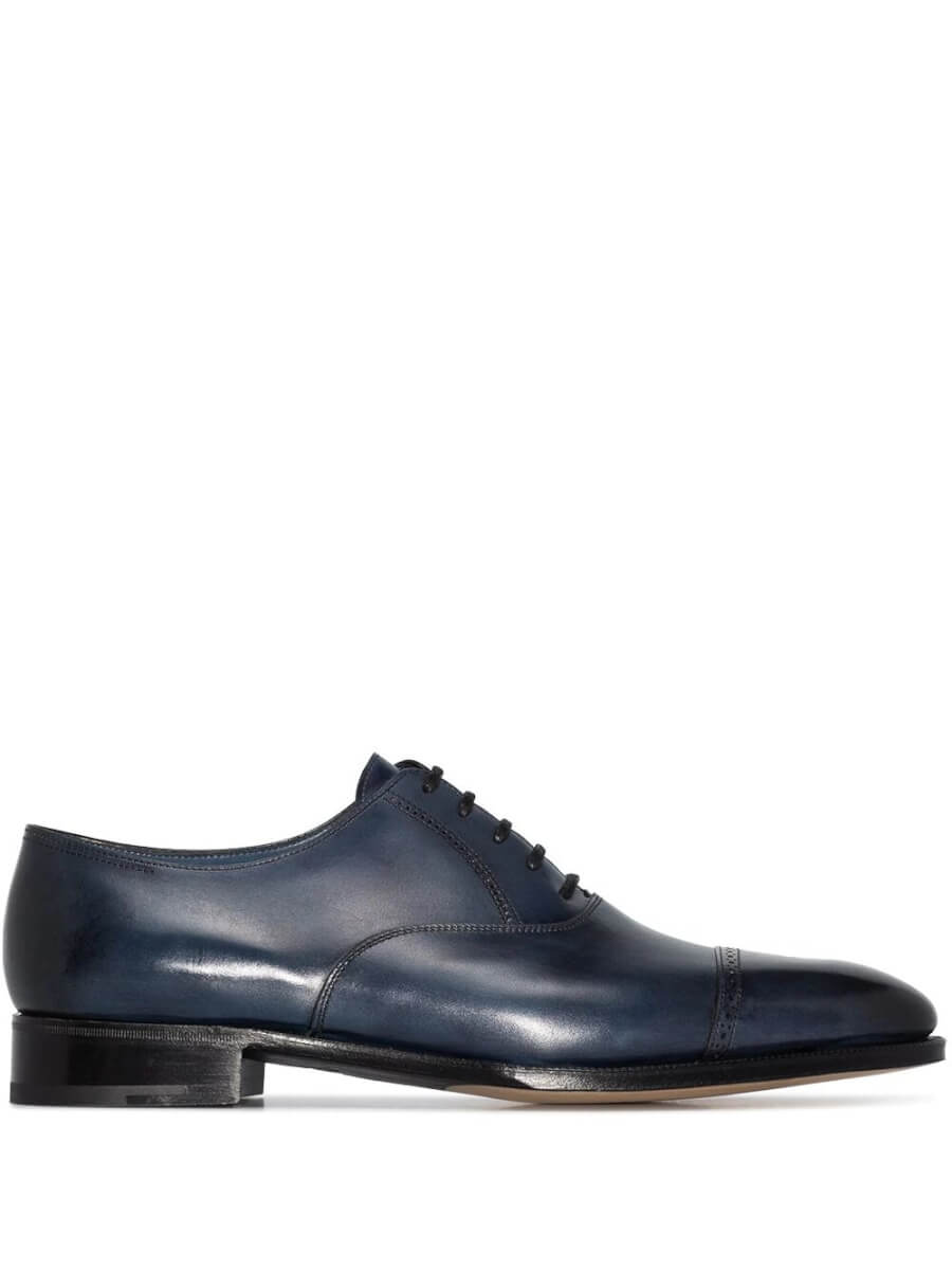 John Lobb Philip II leather oxford shoes. Classic Men's wear