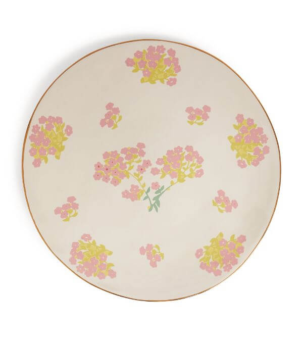 BERNADETTE Romantic Cream Extra-Large Flat Plate (47cm) | £285