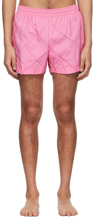 Bottega Veneta Pink Nylon Swim Shorts