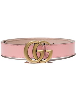 Gucci Kids Double G buckle belt - Pink