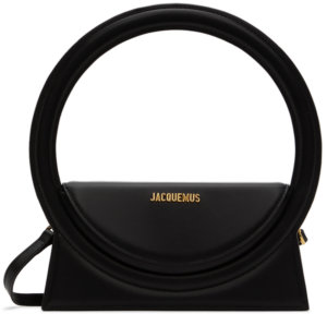 Jacquemus Black 'Le Sac Rond' Top Handle Bag