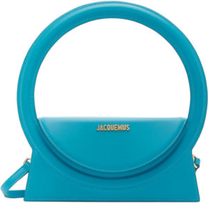 Jacquemus Blue 'Le Sac Rond' Top Handle Bag