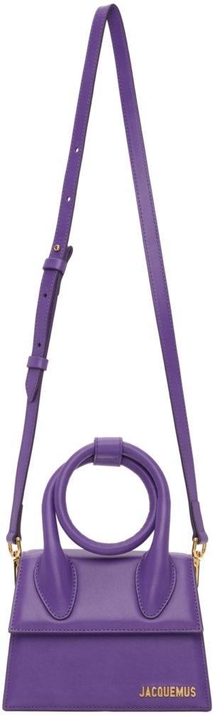 Jacquemus Purple La Montagne 'Le Chiquito Noeud' Bag