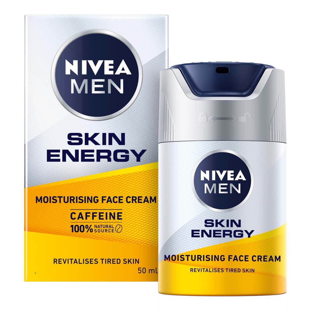 Nivea Men Skin Energy Face Cream Moisturiser 50M. Skin Health For Men