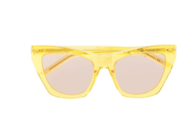 Saint Laurent Eyewear transparent cat-eye frame sunglasses |£266