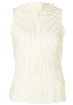 minimal fashion trend ANINE BING | Rondi pleated sleeveless top | £109
