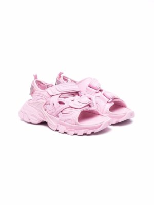 Balenciaga Kids Track touch-strap sandals - Pink