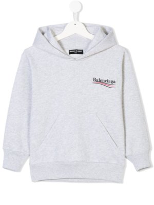 Balenciaga Kids logo tracksuit hoodie - Grey