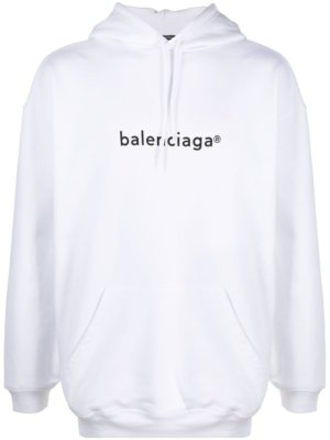 Balenciaga New Copyright relaxed-fit hoodie - White