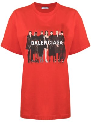 Balenciaga Real Balenciaga print T-shirt - Red