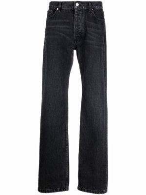 Balenciaga low-rise straight-leg jeans - Black
