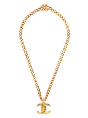Chanel Pre-Owned 1997 CC Turn-lock chain necklace - Gold