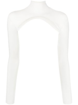 Dion Lee Stirrup-sleeve cut-out top - White
