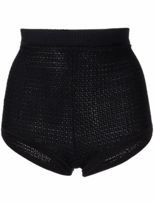 Dion Lee basket weave shorts - Black
