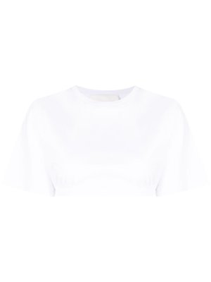 Dion Lee cropped bra t-shirt - White