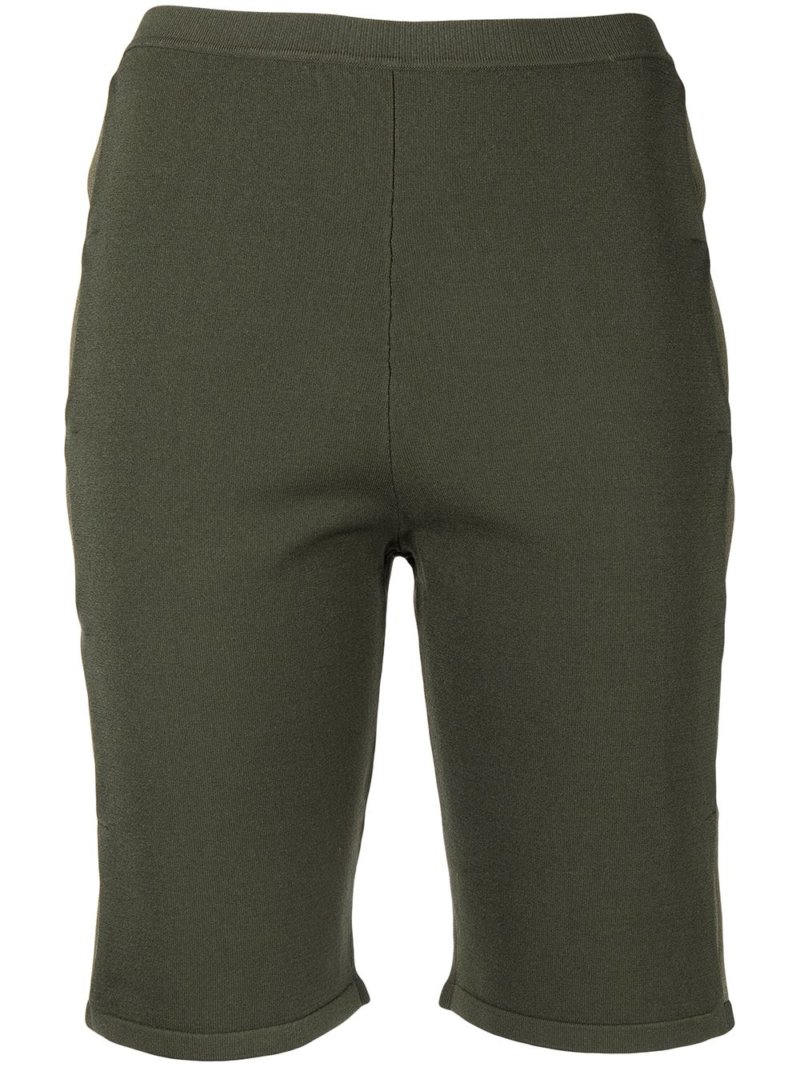 Dion Lee double hosiery shorts - Green