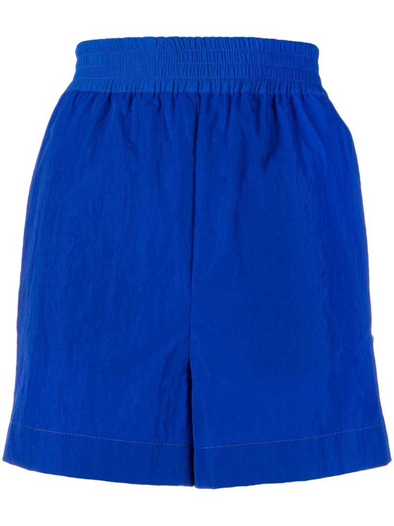 Dion Lee elasticated track shorts - Blue