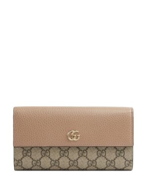 Gucci GG Marmont continental wallet - Neutrals