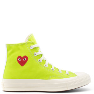 K119 Converse Chuck Taylor High Sneakers Green Uk 3 Lime