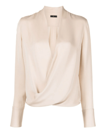 VOZ drape-detail blouse £612