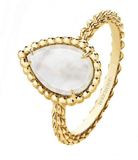 BOUCHERON Yellow Gold Mother-of-Pearl Serpent Bohème Ring £1,650 fine jewellery