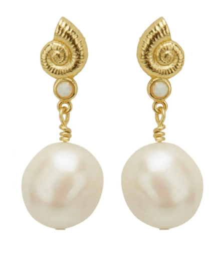 Anni Lu Spirale D'Or pearl earrings £95