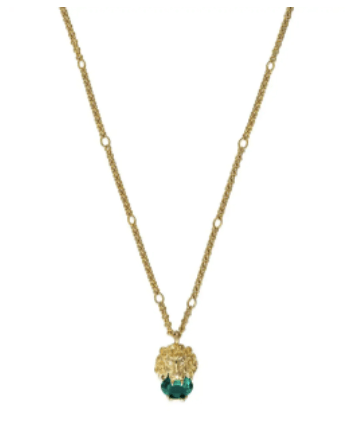 Gucci Lion-head crystal necklace £285