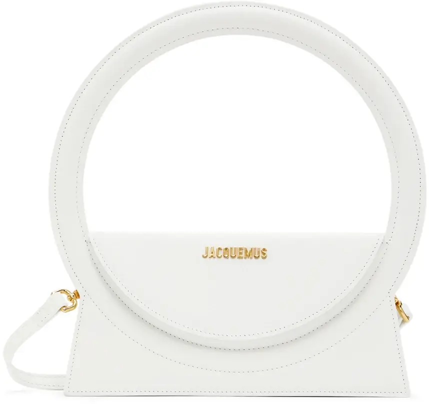 JACQUEMUS White 'Le Sac Rond' Top Handle Bag | £ 725.39