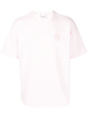 BAPE BLACK *A BATHING APE® logo-embroidered cotton T-shirt - Pink