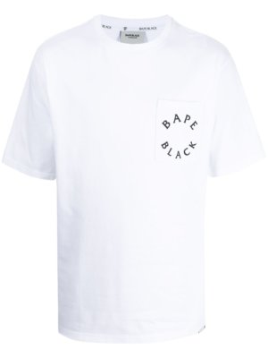 BAPE BLACK *A BATHING APE® logo print T-shirt - White