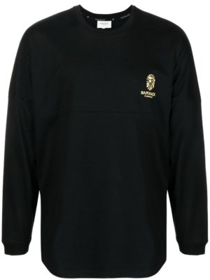 BAPE BLACK *A BATHING APE® logo-print long-sleeve T-shirt