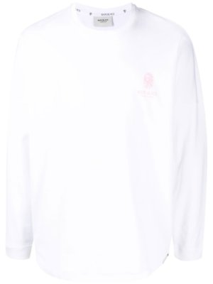 BAPE BLACK *A BATHING APE® logo-print long-sleeve T-shirt - White
