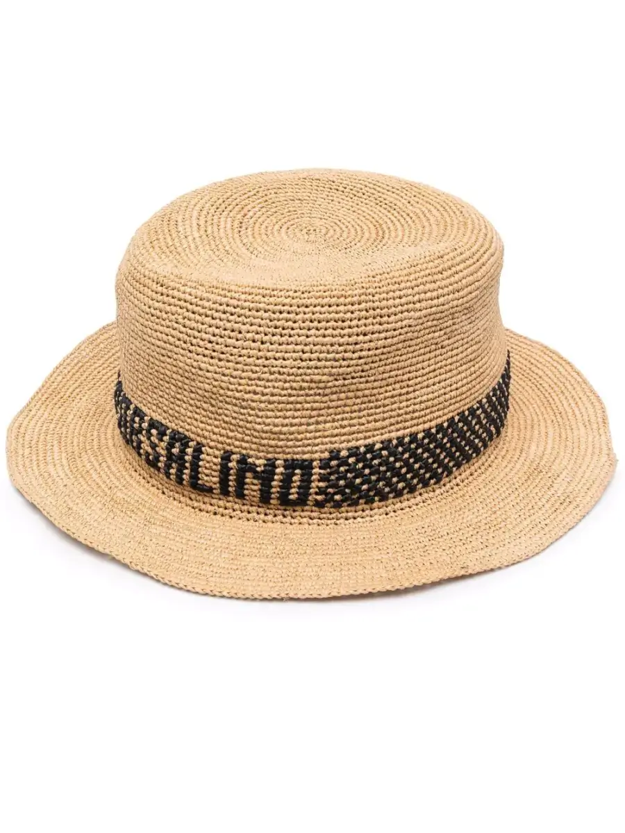 Borsalino | logo-print straw hat | £300 (SALE PRICE)