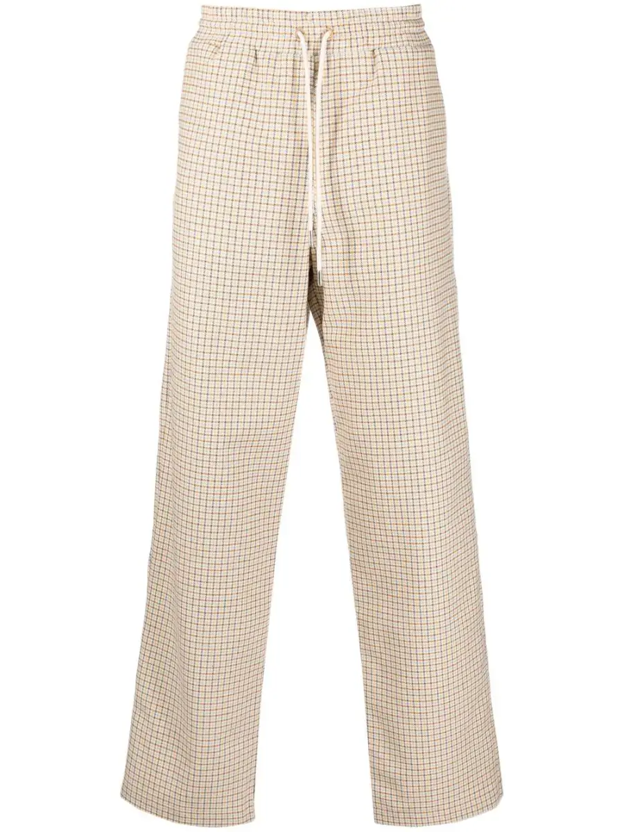 Drôle De Monsieur | check-print drawstring-waist trousers | £161 (SALE PRICE)