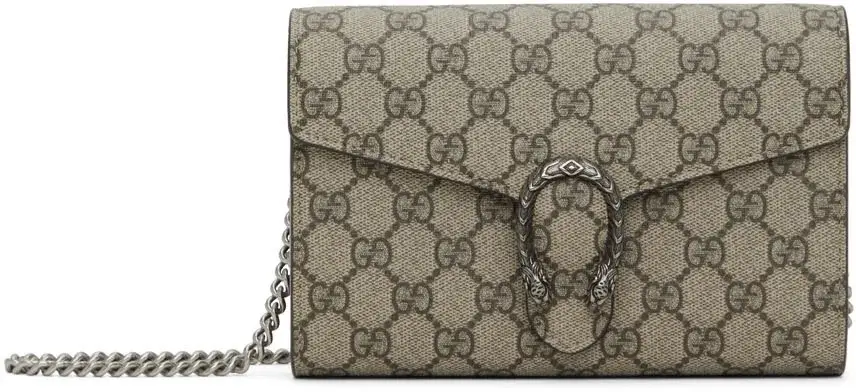 GUCCI Beige GG Dionysus Wallet Chain Bag | £1,313.90