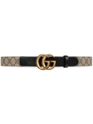 Gucci Double G buckle GG belt - Black