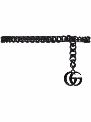Gucci GG Marmont chain-link belt - Black