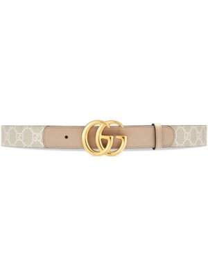 Gucci GG Marmont thin belt - White
